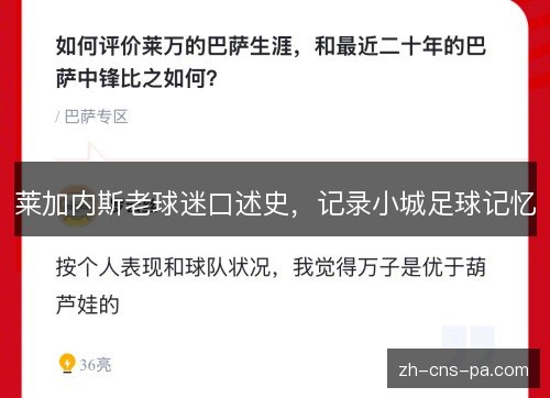 莱加内斯老球迷口述史,记录小城足球记忆 莱加内斯老球迷口述史,记录小城足球记忆